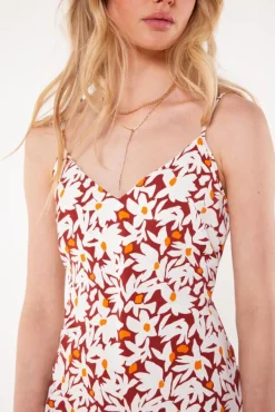 Jurken<America Today Jurk Dasha Terra|Blue/white|Army/white|Designprint