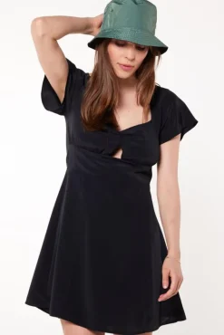 Jurken<America Today Jurk Dawn Flowerblack|Black