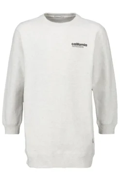 Jurken<America Today Jurk Dawn jr Black|Lightgreymelange