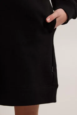 Jurken<America Today Jurk Dawn jr Black|Lightgreymelange