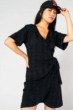 Jurken<America Today Jurk Dee White/brown|Black