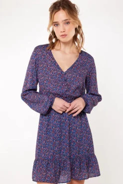 Jurken<America Today Jurk Dena Red/navy