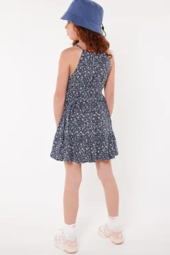 Jurken<America Today Jurk Diara jr Navy/white