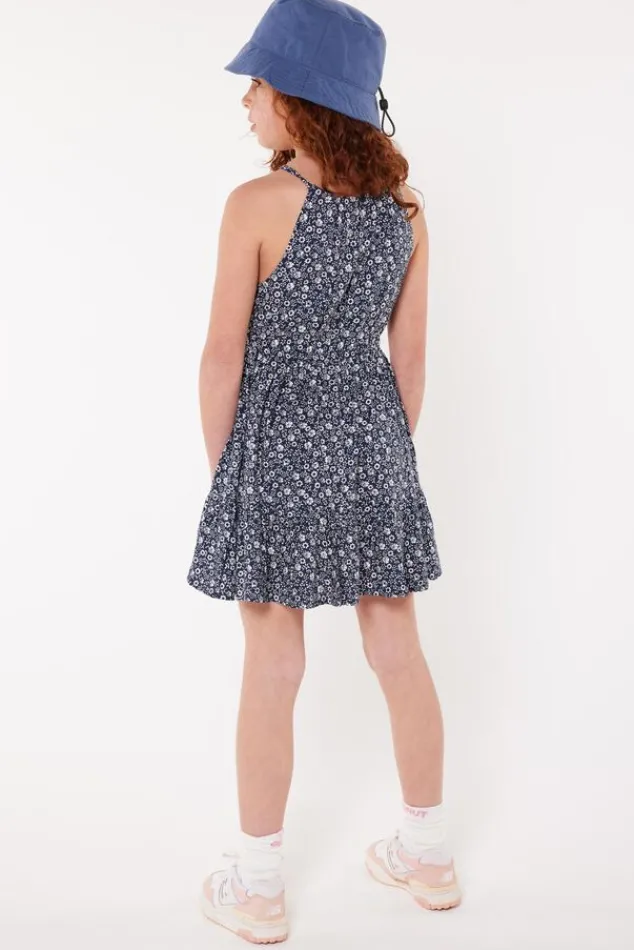 Jurken<America Today Jurk Diara jr Navy/white