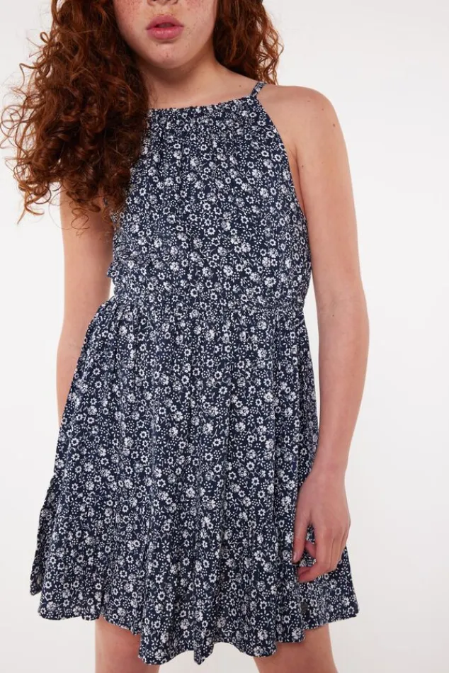 Jurken<America Today Jurk Diara jr Navy/white