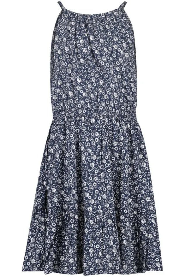 Jurken<America Today Jurk Diara jr Navy/white