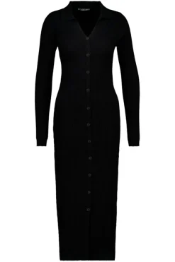 Jurken<America Today Jurk Didi Black|Midgreymelange