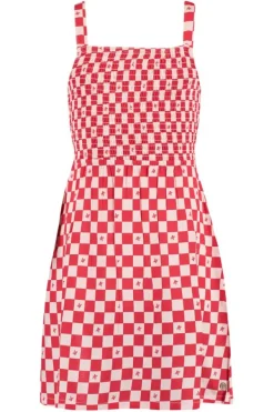 Jurken<America Today Jurk Dorry JR Red/pink