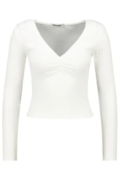 T-shirts & Tops<America Today Longsleeve Laney Black|Offwhite