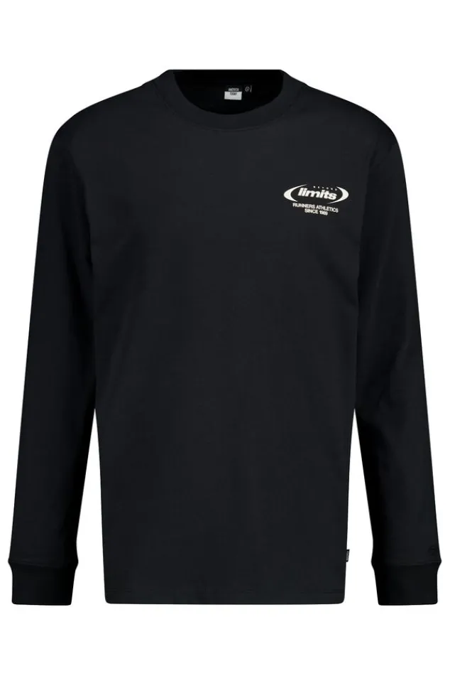 T-shirts & Polo's<America Today Longsleeve Lars Washedblack