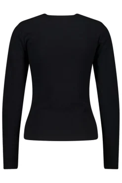 T-shirts & Tops<America Today Longsleeve Lesly Black|Mocca|Offwhite