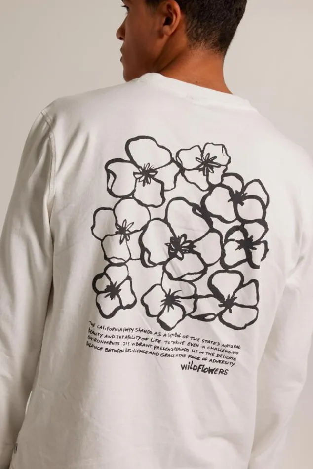 T-shirts & Polo's<America Today Longsleeve Lewis Offwhite