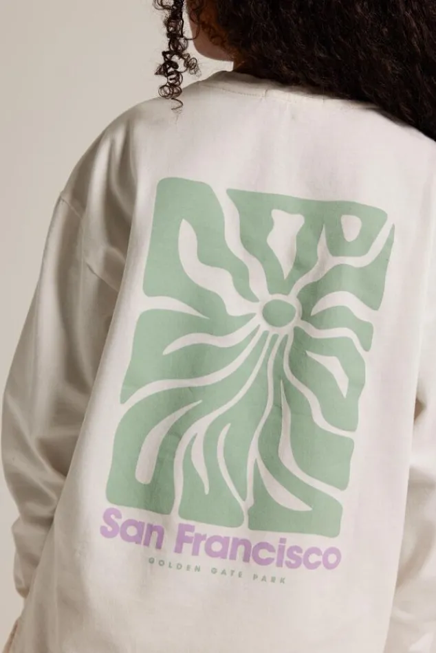 T-shirts &Tops<America Today Longsleeve Lora JR Offwhite