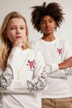 T-shirts & Polo's<America Today Longsleeve Lowel JR Offwhite