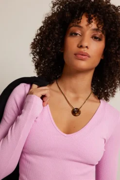 T-shirts & Tops<America Today Luca Black|Lime|Cypress|Softpink