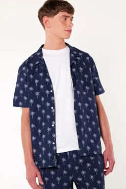 Overhemden|T-shirts & Polo's<America Today Overhemd Isley Grey|Deepblue|Beige