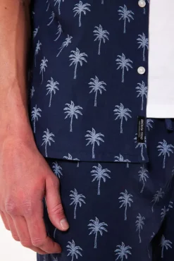 Overhemden|T-shirts & Polo's<America Today Overhemd Isley Grey|Deepblue|Beige