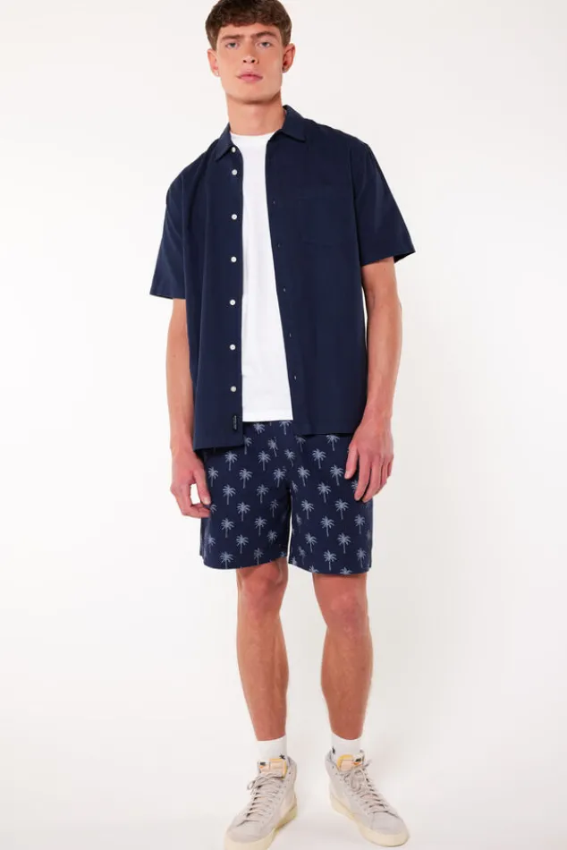 Overhemden|T-shirts & Polo's<America Today Overhemd Izan Darkblue|TrueBlue