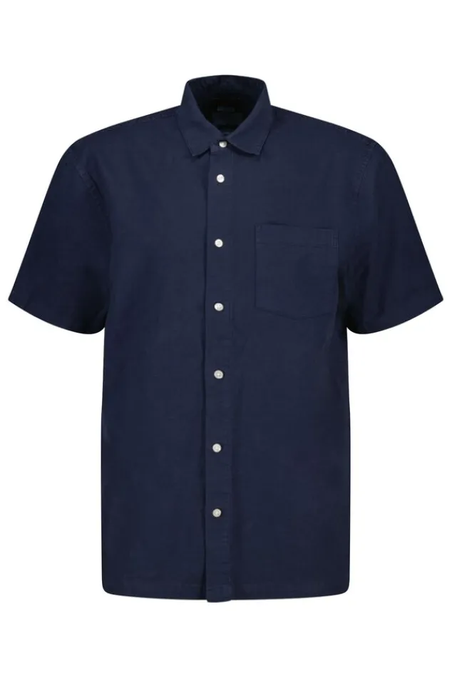 Overhemden|T-shirts & Polo's<America Today Overhemd Izan Darkblue|TrueBlue