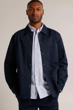Overhemden<America Today Overshirt Heston Darkblue|Sand