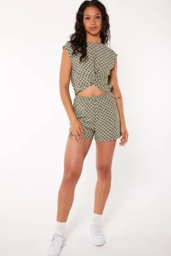 Shorts<America Today Playsuit Naola Army/white|Black