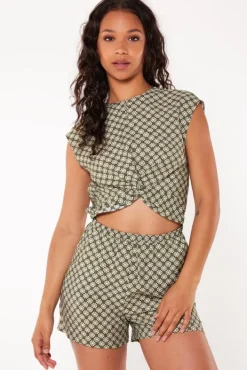 Shorts<America Today Playsuit Naola Army/white|Black