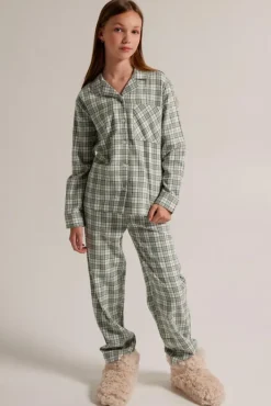 Ondergoed & Lounge<America Today Pyjama Labello JR Shirt Blue/white|Green/red|White/green