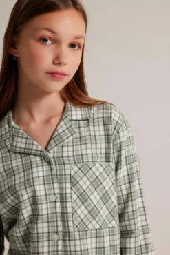 Ondergoed & Lounge<America Today Pyjama Labello JR Shirt Blue/white|Green/red|White/green