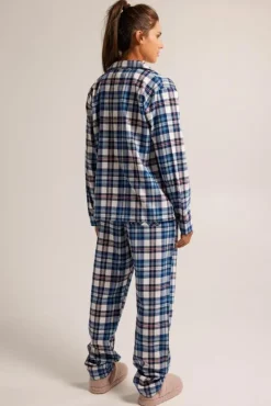 Pyjama|Ondergoed & Lounge<America Today Pyjama Labello Shirt Blue/white