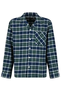 Ondergoed & Lounge<America Today Pyjama Nathan JR Shirt Blue/navy|Green/blue|Red/blue
