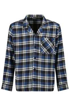 Ondergoed & Lounge<America Today Pyjama Nathan JR Shirt Blue/navy|Green/blue|Red/blue