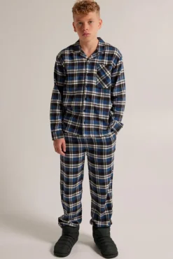 Ondergoed & Lounge<America Today Pyjamabroek Nathan JR Blue/navy