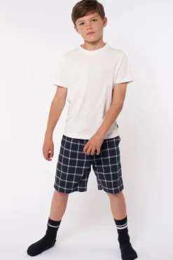 Ondergoed & Lounge<America Today Pyjamashort Lake short JR Navy/white