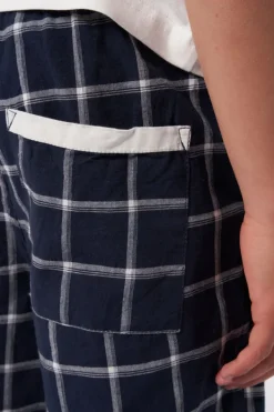 Ondergoed & Lounge<America Today Pyjamashort Lake short JR Navy/white