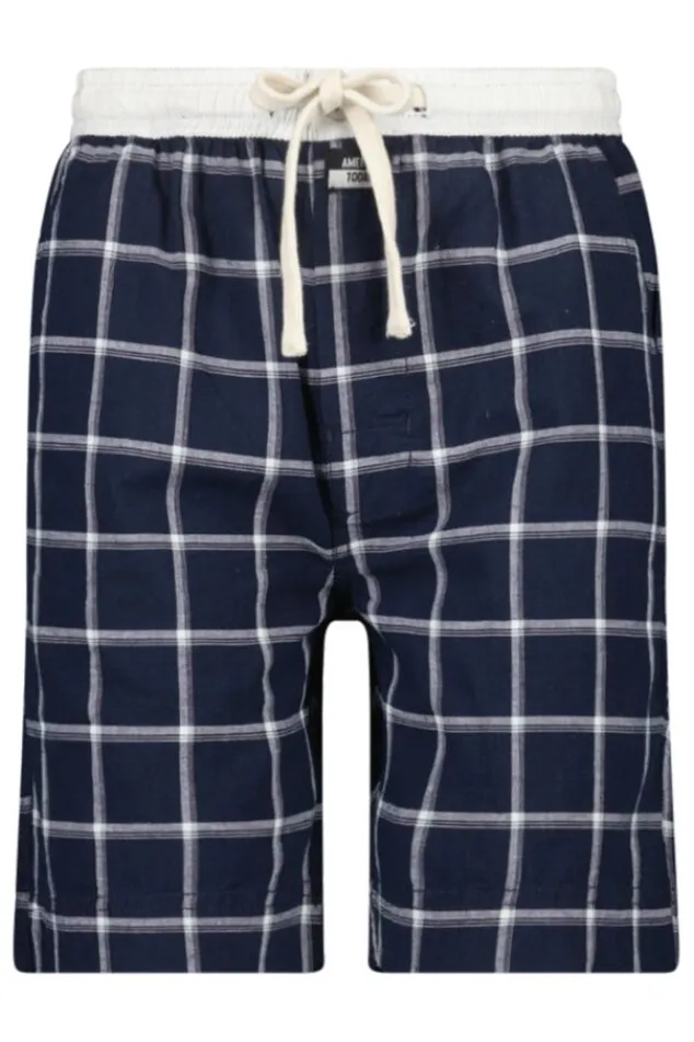 Ondergoed & Lounge<America Today Pyjamashort Lake short JR Navy/white