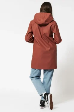 Jassen|Dames regenjassen<America Today Regenjas dames gevoerd lang