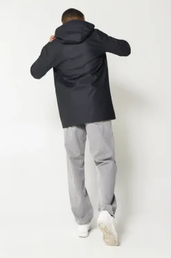 Jassen|Heren regenjassen<America Today Regenjas Jace Washedblack|Deepblue|Green