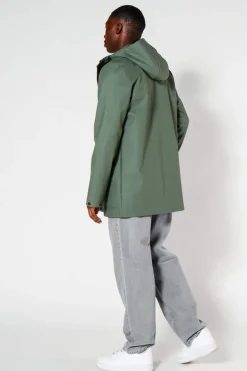 Jassen|Heren regenjassen<America Today Regenjas Jace Washedblack|Deepblue|Green
