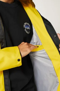 Jassen|Heren regenjassen<America Today Regenjas Jace Washedblack|Deepblue|Green