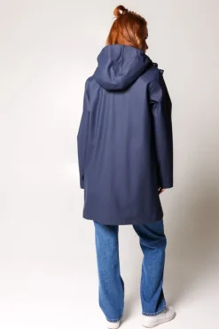 Jassen|Dames regenjassen<America Today Regenjas Janice Black|Frenchblue|Navy