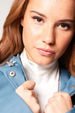 Jassen|Dames regenjassen<America Today Regenjas Janice Black|Frenchblue|Navy