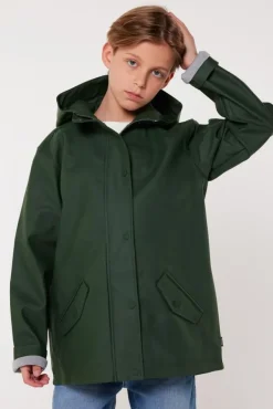 Jassen|Meisjes regenjassen<America Today Regenjas Janice JR kort Yellow|Black|Navy