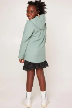 Jongens regenjassen|Jassen<America Today Regenjas Janice JR kort Yellow|Black|Navy