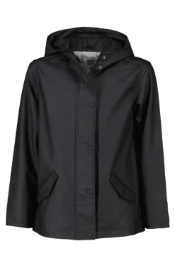 Jongens regenjassen|Jassen<America Today Regenjas Janice JR kort Yellow|Black|Navy
