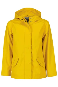 Jongens regenjassen|Jassen<America Today Regenjas Janice JR kort Yellow|Black|Navy