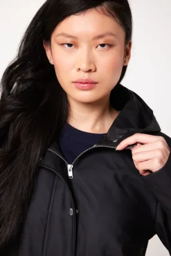 Jassen|Dames regenjassen<America Today Regenjas Janice kort Black|Sage|Navy