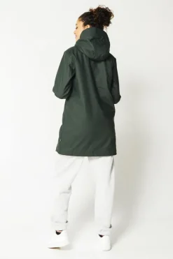 Jassen|Dames regenjassen<America Today Regenjas Janice Teddy Hardgreen|Burgundy|Oldpink