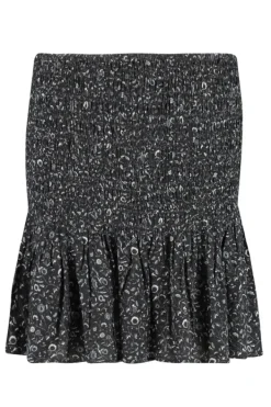 Rokken<America Today Rok met plooien Flower/navy|Darkbrown