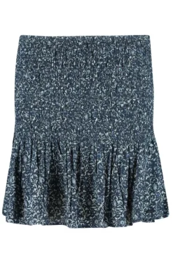 Rokken<America Today Rok met plooien Flower/navy|Darkbrown