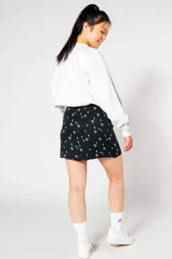 Rokken<America Today Rok Raya Flowerblack